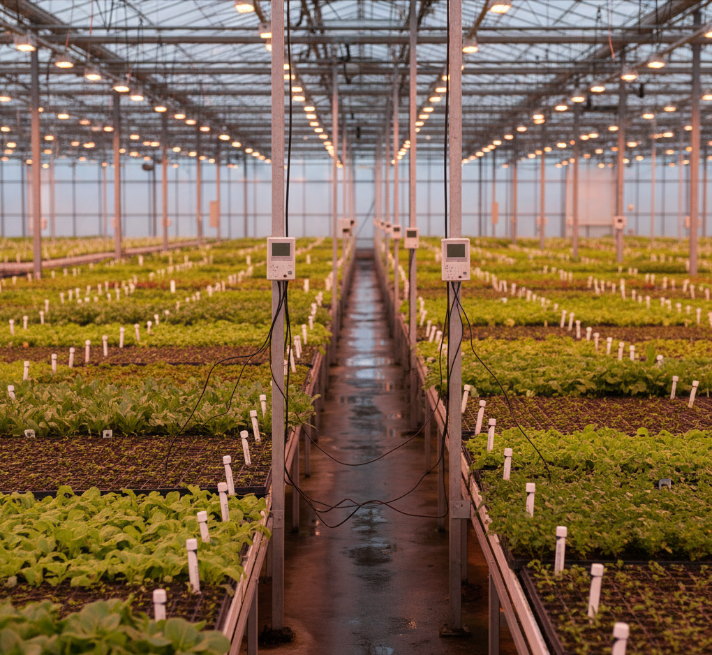 Invernadero con sensores